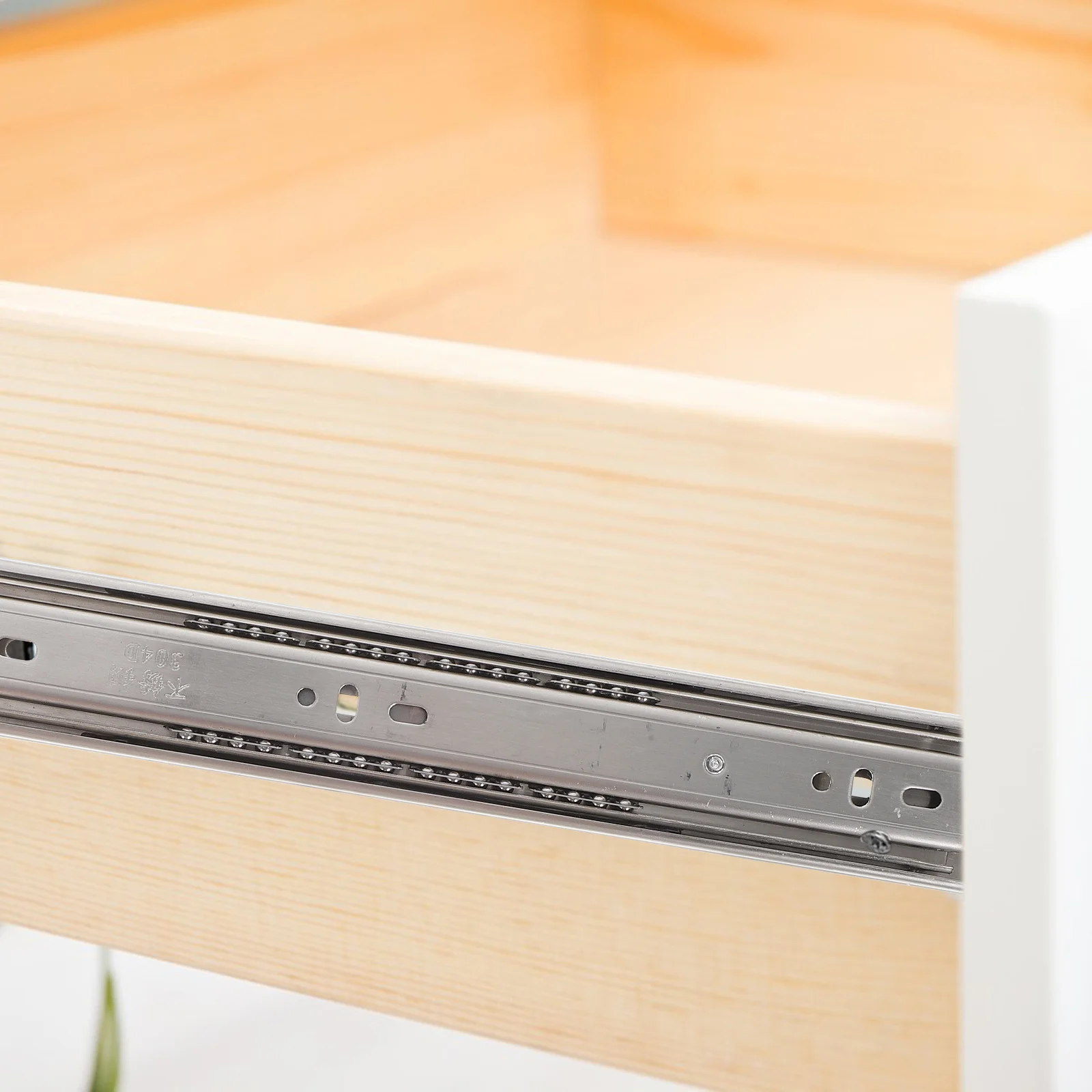 

Stainless Steel Drawer Slides 12 Inch Full Extension Heavy Duty Ball Bearing Side Mount Cabinet Drawer Track Guide For