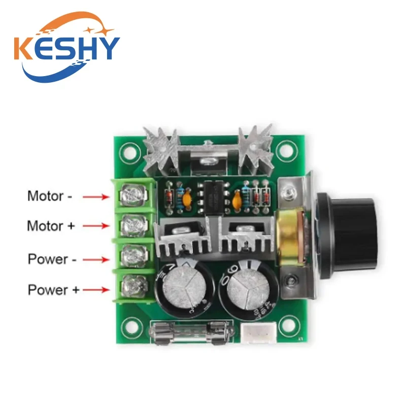 DC 12-40 V 12 V-40 V 10A PWM Motor Snelheidsschakelaar Controller Volt Regulator Dimmer