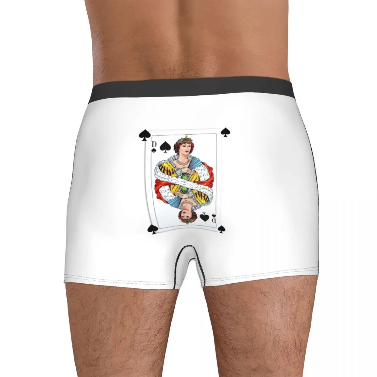 Boxer Doux pour Homme, Culotte Queen Spades, Sous-Vêtements pour Zones Me, Cadeau Petit Ami