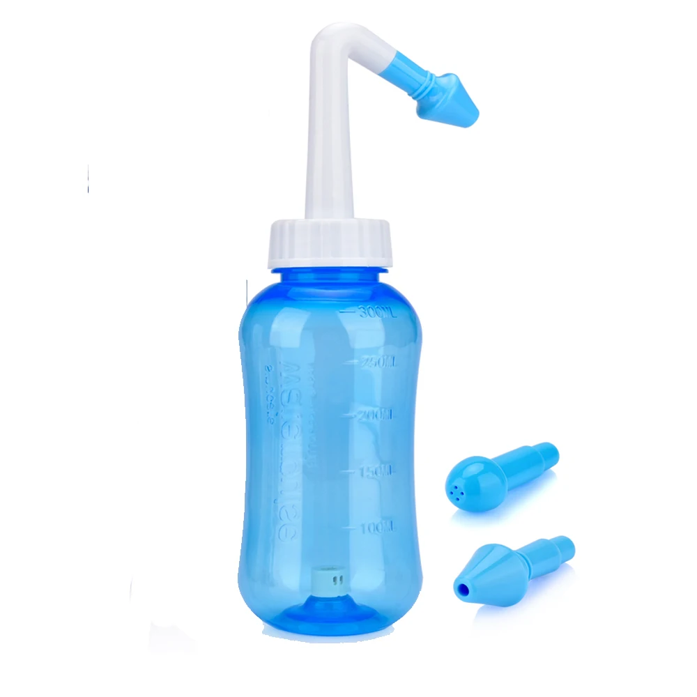 300ML Neus Wassen Sinusitis Neus Cleaner voor Volwassenen Kind Allergische Rhinitis Behandeling Neusdouche Neti Pot Neus Schoonmaken tool