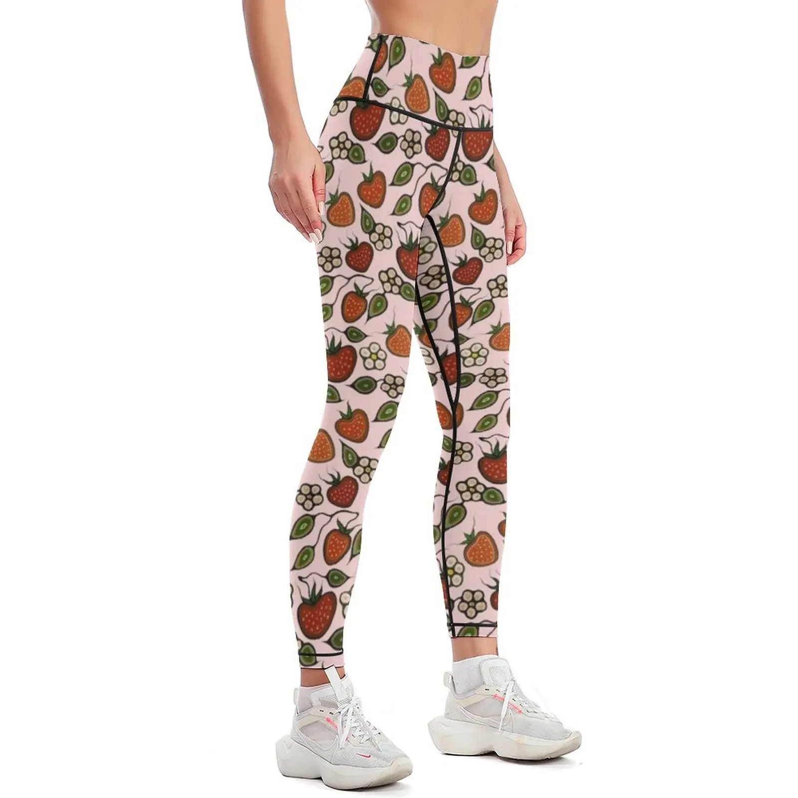 Heart berry print Leggings sports for legging gym gym pants Tight fitting woman Womens Leggings