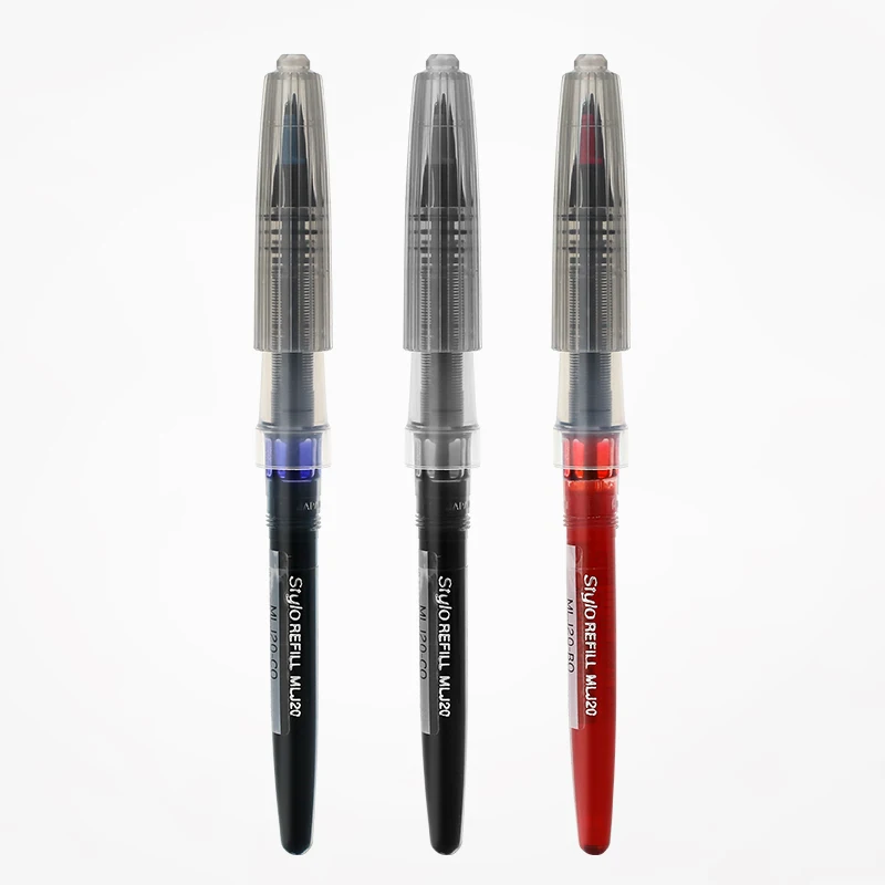 Pentel Tradio Colored Fountain Pen Refill Office Stationery School Supplies Pens Refill Fountain Pen Refills 0.7-2.0mm MLJ20