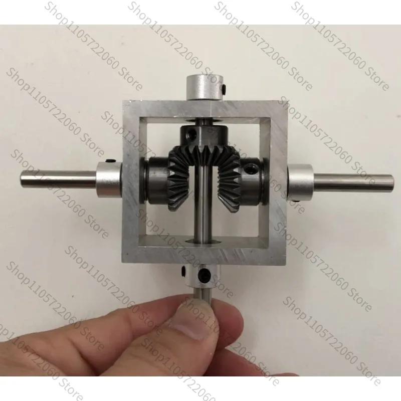 for 90 Degree Bevel Gear Reducer, Dual Output Shaft Right Angle Transmission Box, Mini Mechanical Drive Module