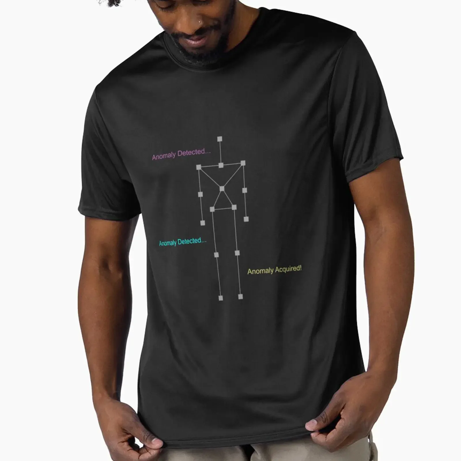 Anomaly Detected GRAY designed and sold by marc palia vintage Washed designer clothes Slightly Unisex Soft Comfortable