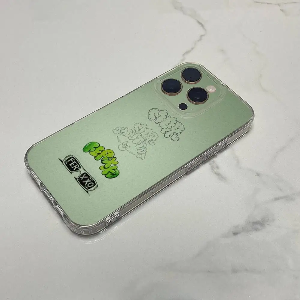 حافظة هاتف F-Feid FERXXO VOL Sagrado لهاتف iPhone 17,16,15,14,13,12,11 Plus,Pro,Max,Plus,E,SE4,صندوق شفاف صغير