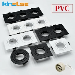 Recessed Plastic LED Downlight Mounted Bracket GU10/MR16 Bulb Base Holder Indoor Replaceable Ceiling Spotlight Frame Accessories