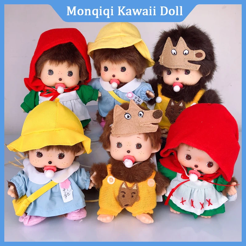 15cm New Disney Monqiqi Kawaii Doll Bag Pendants Custom Plush Toy Hand Puppet Decompression Children Cute Gift