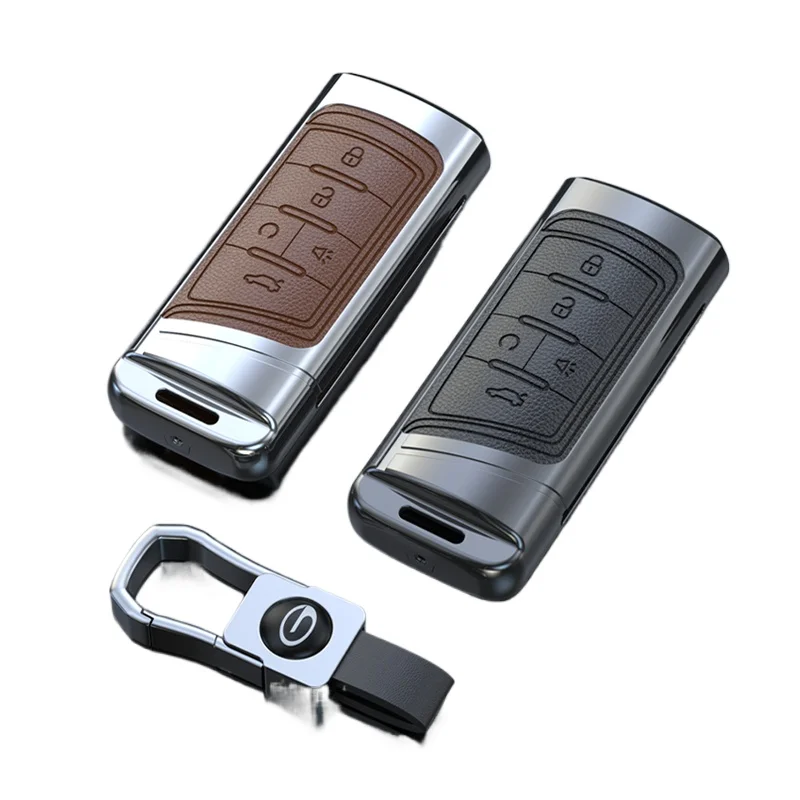 Metal full package key box set For Trumpchi GS4 GS8 GS3 M8 M6 E9 PHEV GS4 AION leather Special key case chain