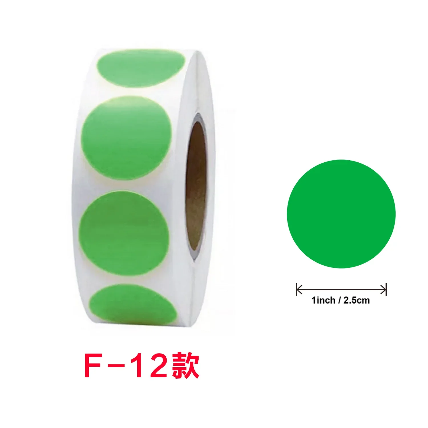 500/1000pcs Color-Code Dot Stickers Removable 1.3cm Chroma Label for Inventory Organize,File Classification Stationery Sticker