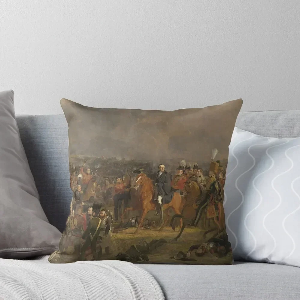 

The Battle of Waterloo - Jan Willem Pieneman (1824) Throw Pillow luxury home accessories pillow pillowcase pillow