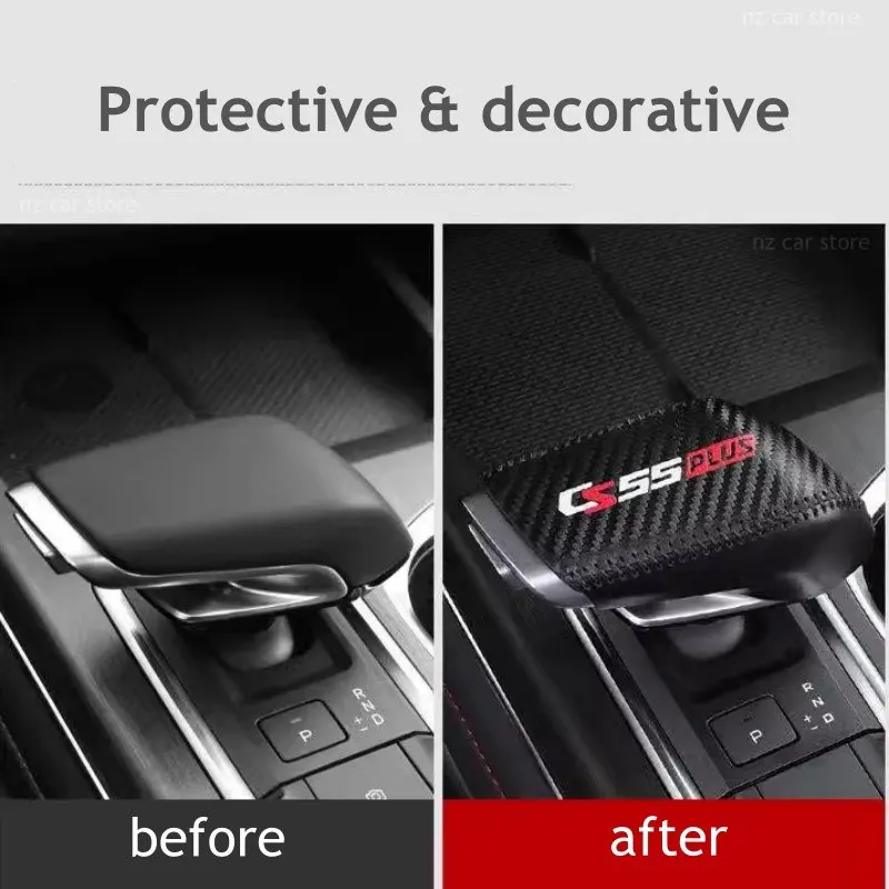 Car Gear Shift Handle Knob Cover For Changan CS55plus Cs55 Plus 2026 2025 2024 2023 2022 Interior Accessories