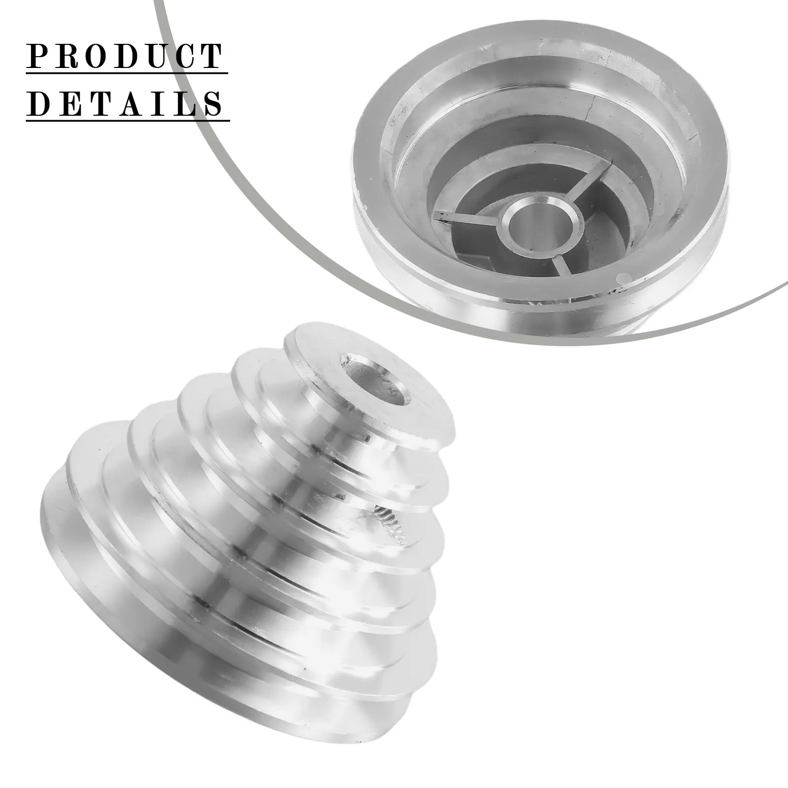 14/22mm Pulley Wheel A Type V-shaped Aluminum Parts Replacement Silver 1/2pcs Accessories Power Tools Practical