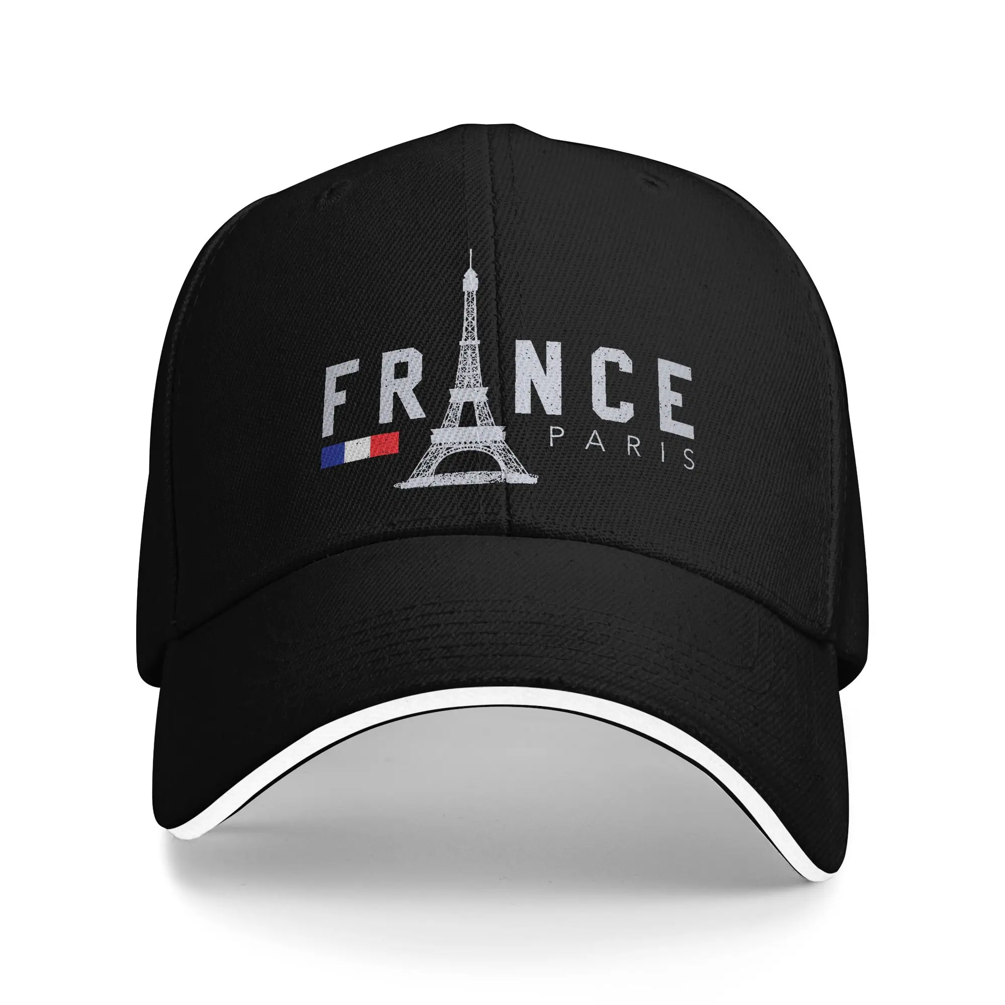 France Paris French Flag Eiffel Tower Baseball Cap  Spring Casual Hip Hop Hats For Men Hunting Camping Sun Snapback Cap