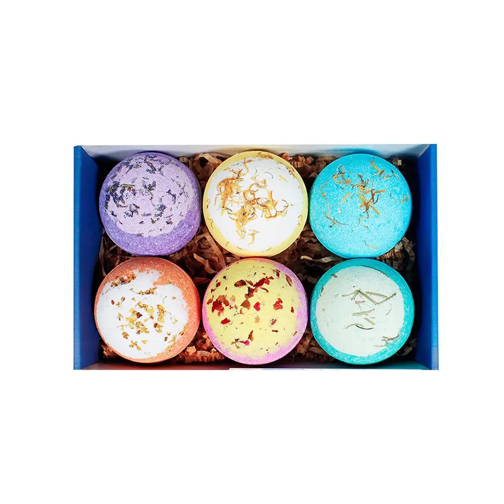 

6 pcs Bath Salt Bath Bomb Natural Bubble Bath Salt Bomb Set Bath Essential Oil Explosive Bomb