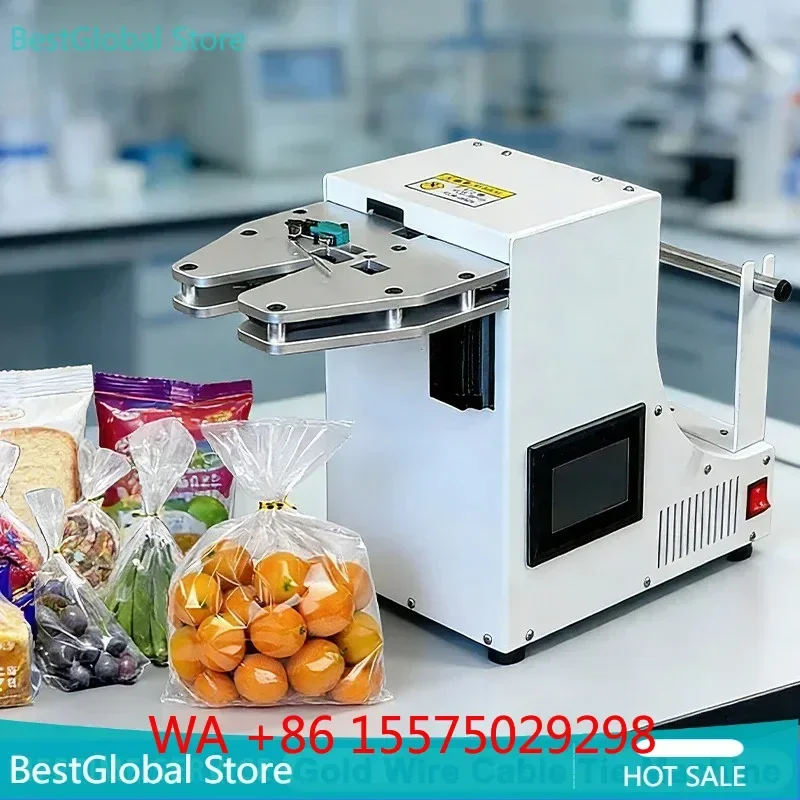 Top Gold Wire Tying Machine Bread Lollipop Bag Strapper Fruit Packaging Taping Sealing Machine Automatic Wire Binder