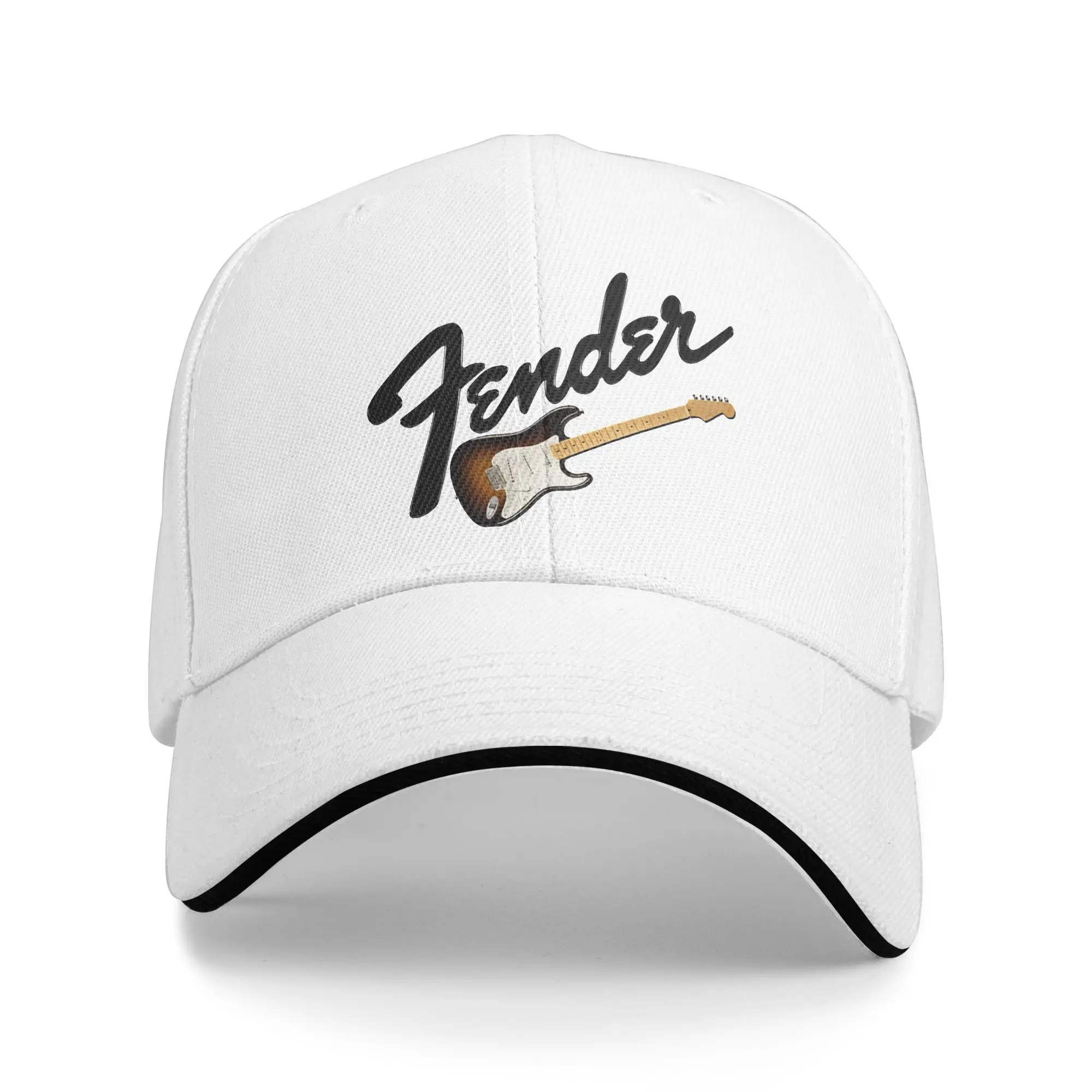 Sommer Fender Jimi Hendrix E-Gitarren-Baseballkappe Kpop Rock Casual Sonnen-Hip-Hop-Hüte für Damen und Herren Dropshipping Snapback Cap – Detail 2