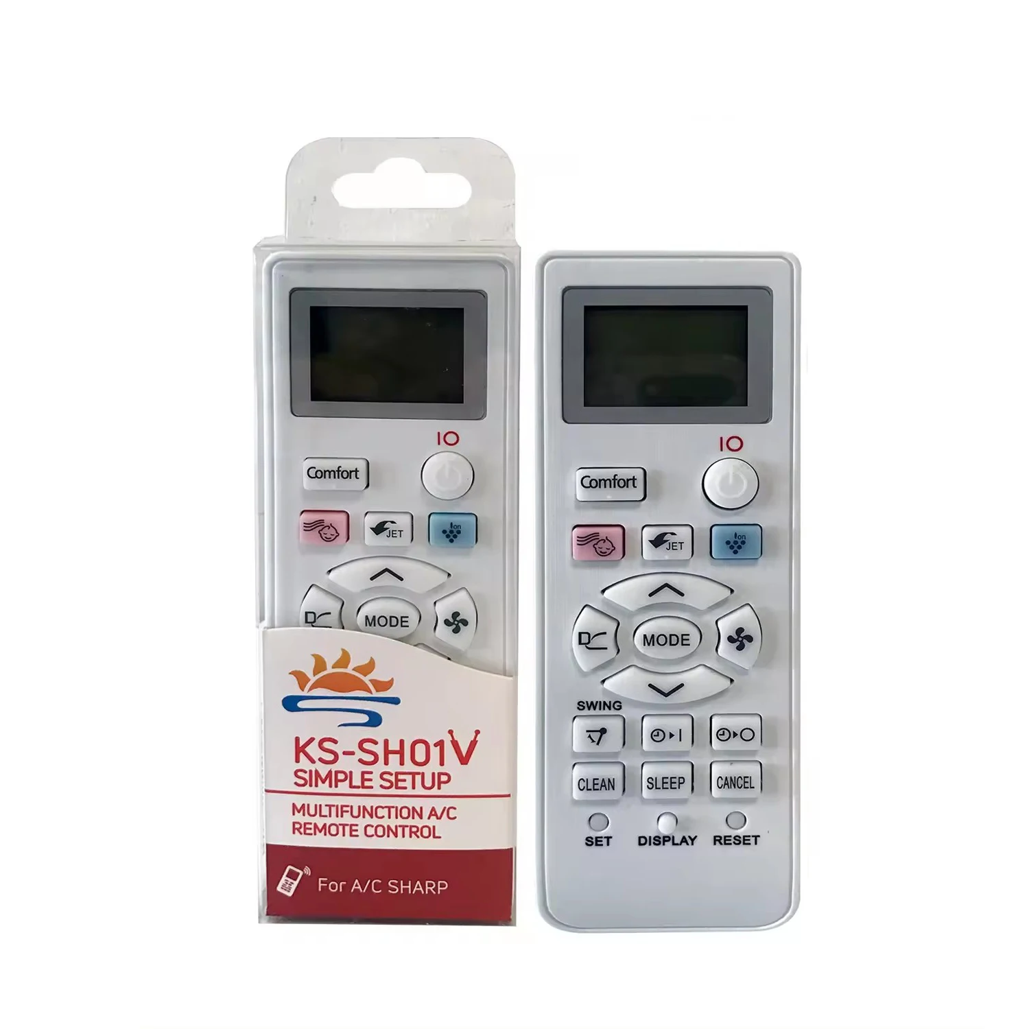 Universal Air Conditioner Remote Control for SHARP CRMC-A717JBEZ CRMC-A967JBEZ CRMC-A968JBEZ CRMC-A996JBEZ A998JBEZ A907JBEZ view 5