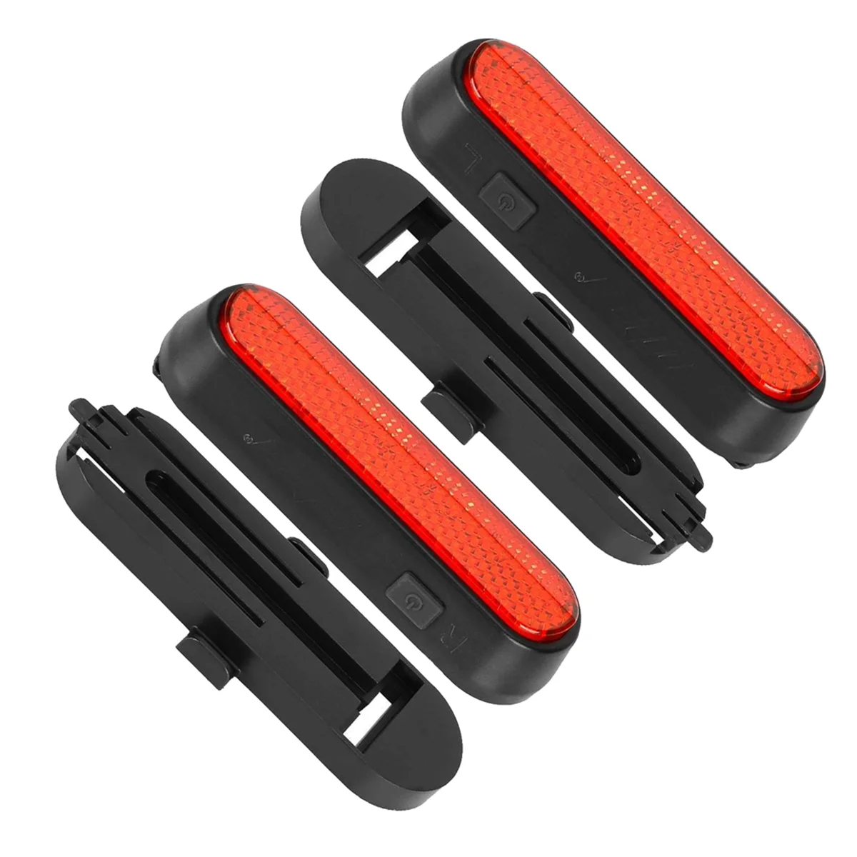 

AA79 THE~ Указатель поворота Предупреждающая лампа с зарядкой через USB для электрического скутера/электрического велосипеда Беспроводной пульт дистанционного управления Красный свет безопасности