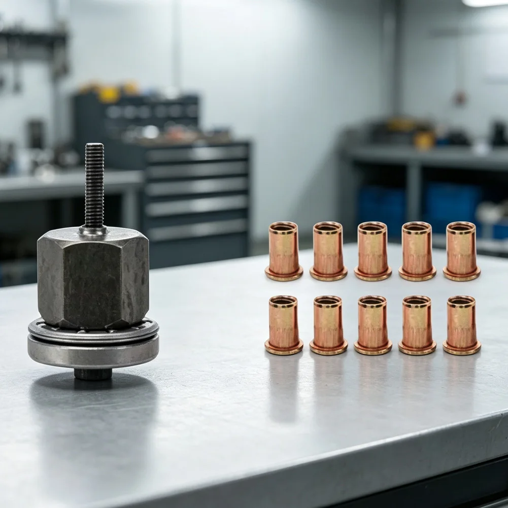 Rivet Nut Fastener for Ram Head+nut Manual Pneumatic Electric Operation Carbon Steel 1 1 4cm Size Ergonomic Grip