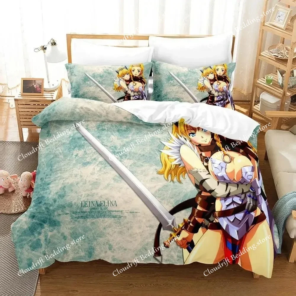 Queen Blade Bedding Set Single Twin Full Queen King Size Bed Set Adult Kid Bedroom Duvet cover Sets 3D Print Anime Bed Sheet Set