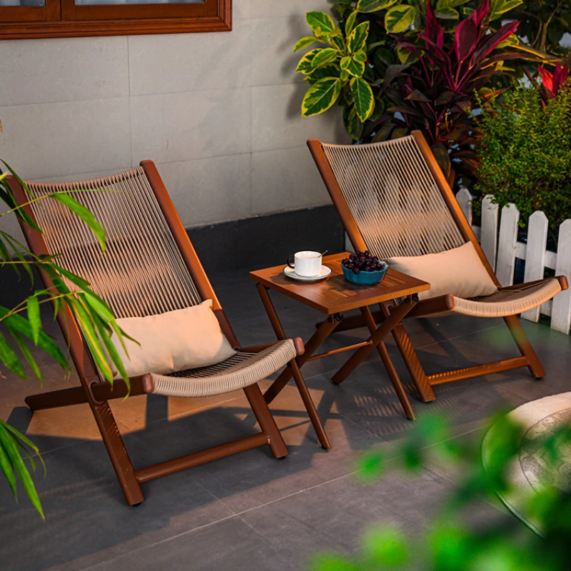 Arredi Giard37- Chaises de jardin pliables avec dossier en plastique PVC, meubles de pêche en plein air, pieds en métal