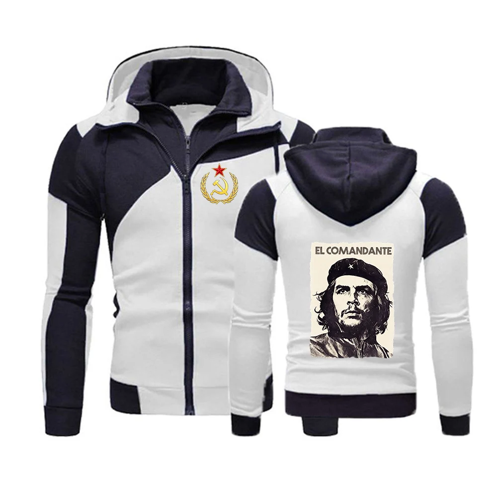 Che Guevara CCCP Logo Spring Autumn 2026 Men's Casual Sports Hoodie Zipper Multi-Functional Top High Quality Fashionable Coat