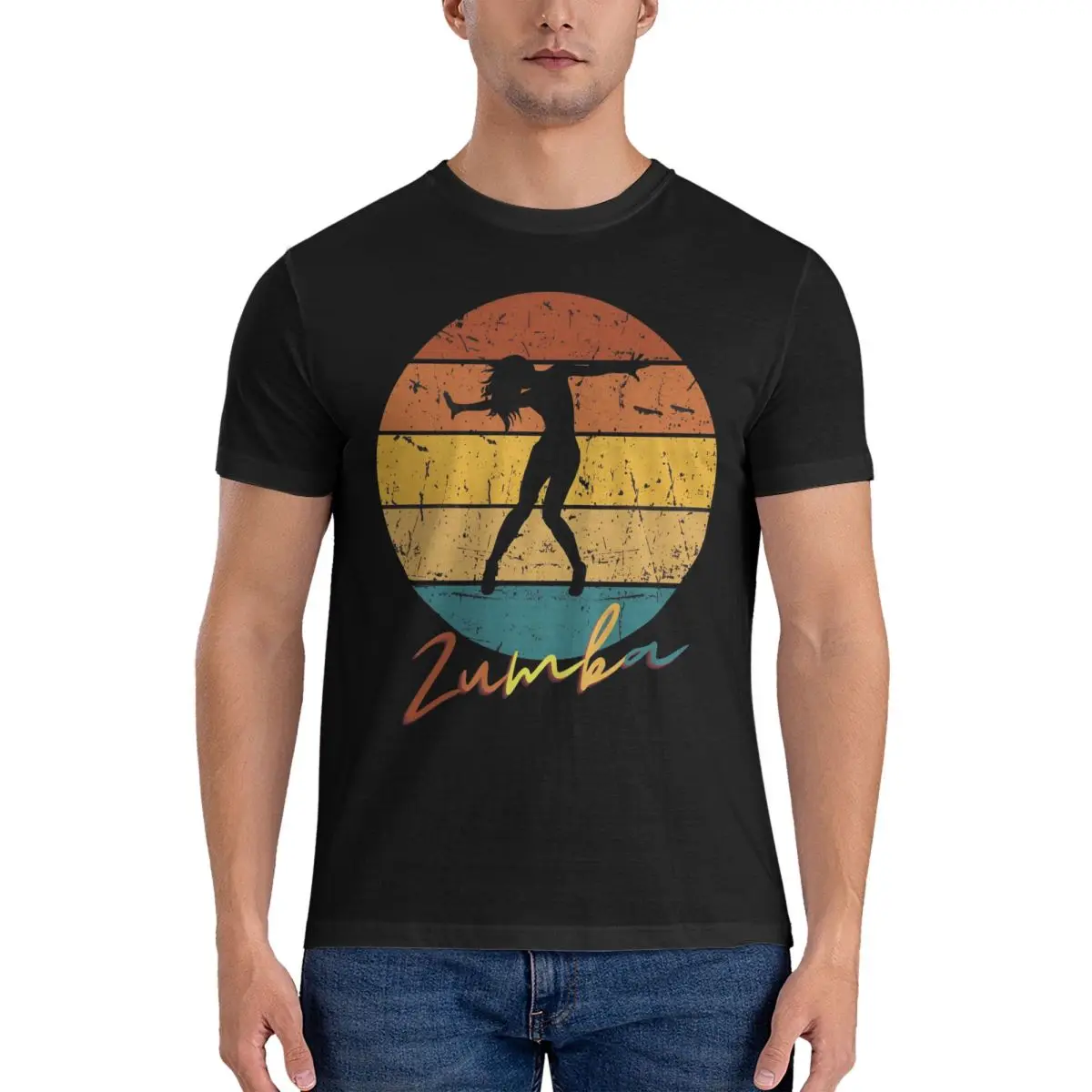 Retro Z-Zumbas Graphic T-Shirt Men Women Dance Fitness  Funny Pure Cotton Tees Crew Neck Short Sleeve T Shirts Gift Idea Tops