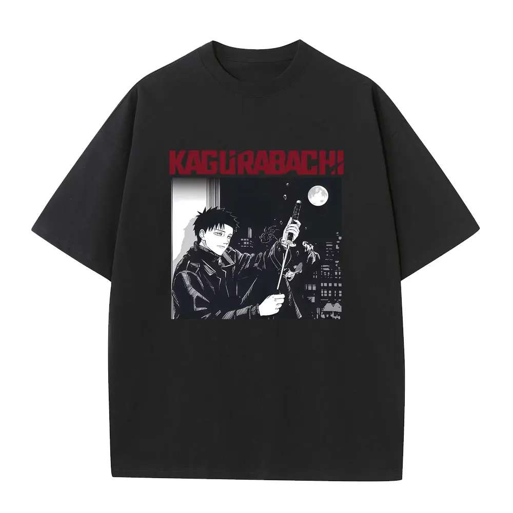 

Japanese Anime Kagurabachi Rokuhira Chihiro Graphic T Shirt Men Casual Cotton O-collar T-shirt Men's Manga Oversized T-shirts