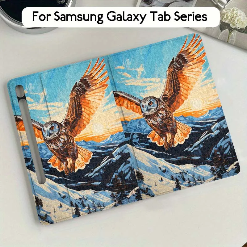

Creative bird illustration Tablet Case For Samsung Galaxy Tab S7 S8 S9 S10 FE Plus Lite 11 12.4 13.1 Inch