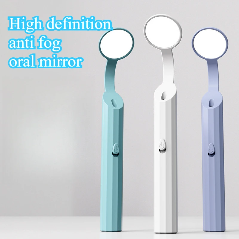 1PS Dental Oral Laboratory Tool New Light Anti Fogging Oral Mirror Home Edition Comes with Battery/Anti Fogging Mirror Whitening