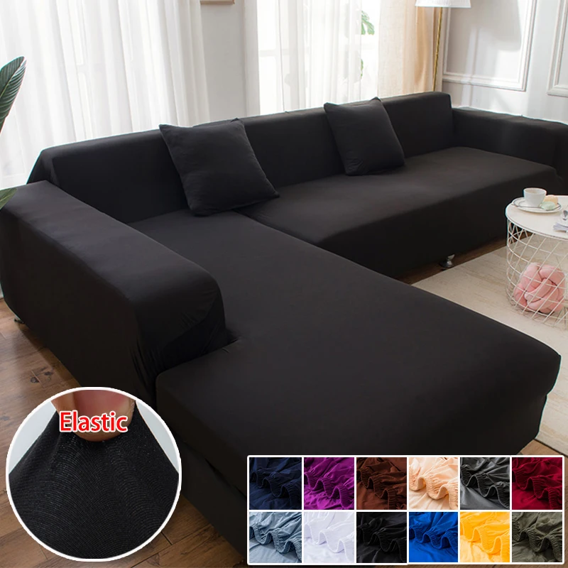 1pcs Sofa Cover for Corner Sofa L-shaped Sectional Sofa Elastic Wine/Grey Pet Friendly Slipcover for Armrest