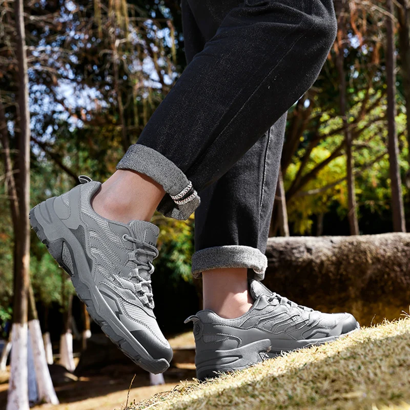 المرأة حذاء رياضة كاجوال منخفض أعلى الدانتيل متابعة امتصاص الصدمات خفيفة الوزن حذاء رجالي مقاومة للاهتراء تنفس المشي لمسافات طويلة في الهواء الطلق الرجال #3