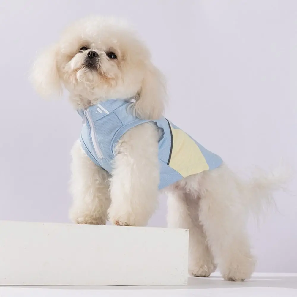 

Fashion Thin Dog Cooling Vest Soft Clashing Color Dog Sun Protection Clothes Sleeveless with D Ring Pet Mesh Vest Cats