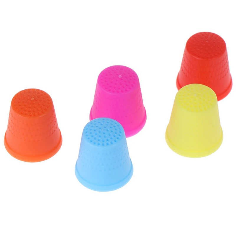 5Pcs Household Sewing DIY Tools Ring Thimble Finger Protector Craft Accessories