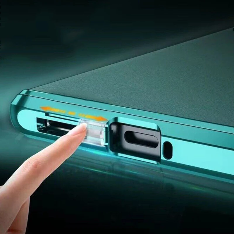 Plain Leather Metal Magnetic Suction Protective Cover for Vivo X90 Pro Plus Light Luxury Case for Vivo X90pro Anti-fall Shell