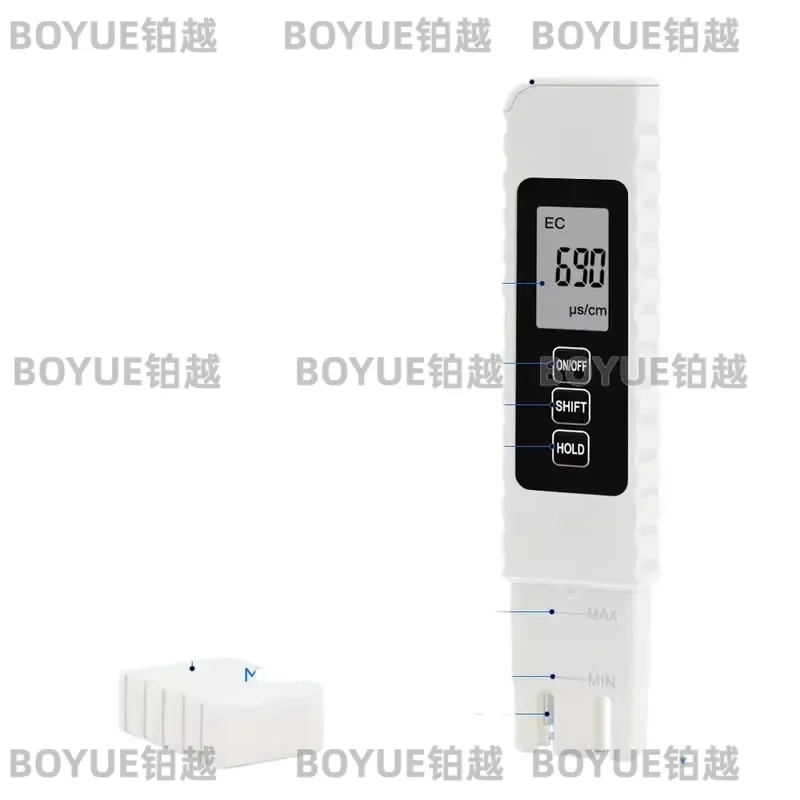3 in 1 Digital TDS EC Meter Portable Water Quality Tester for Drinking Aquarium Pool Purity Monitor Tool