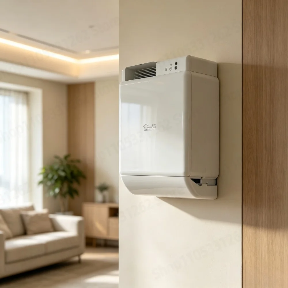 Yuan Da Broad Wall Mounted Fresh Air Ventilator, Heat Recovery Air Purifier for Home PM2.5 Formaldehyde Removal
