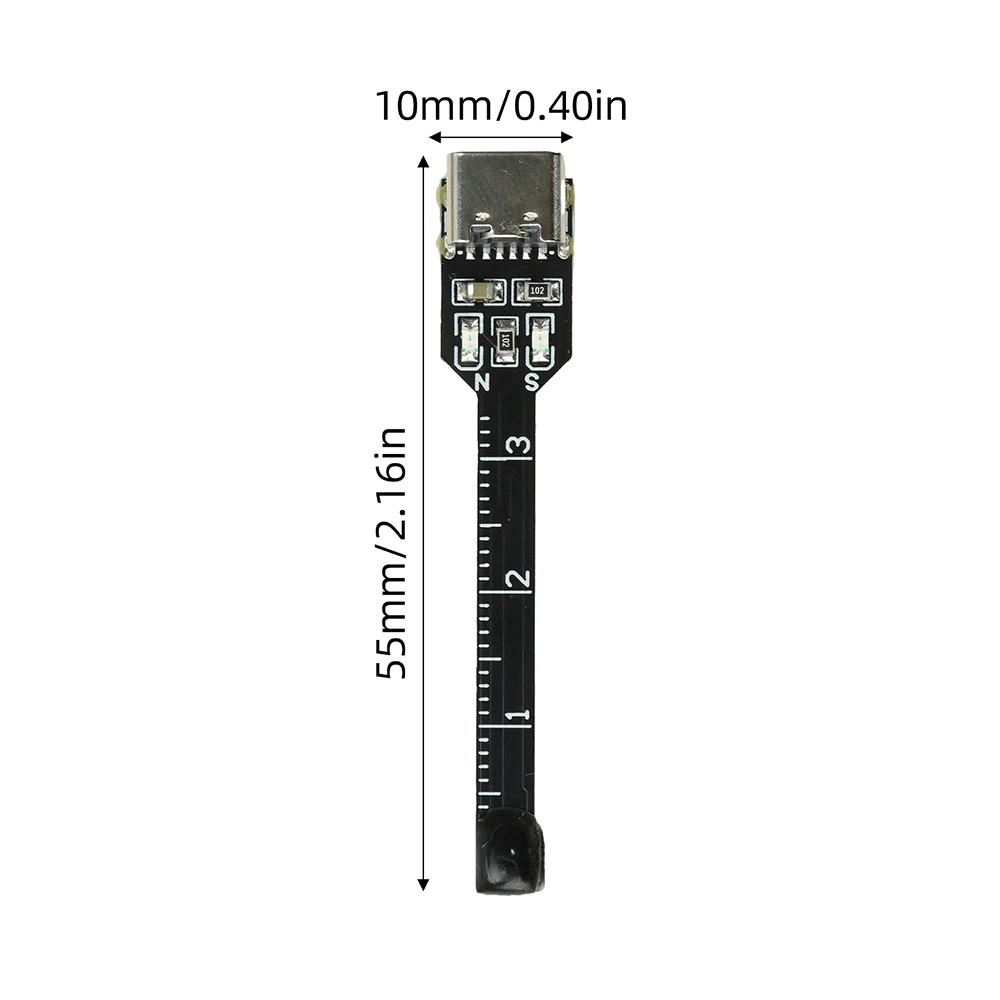 Portable Magnetic Polarity Test Circuit Board DC 5V TYPE‑C Hall Sensor Module N S Pole Distinguish Detector For Magnet Testing