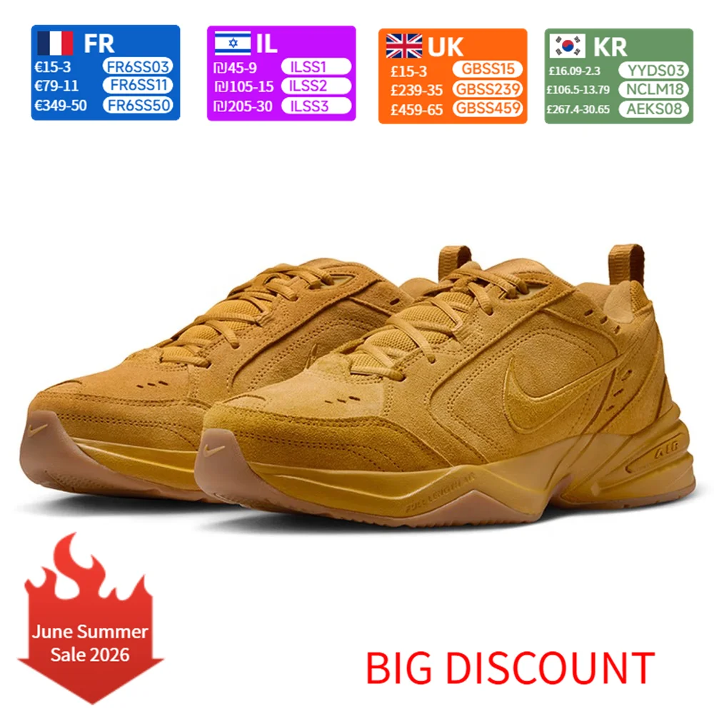 

Nike Air Monarch 4 Classic Versatile Breathable Dad Shoes Unisex Style Brown IB2281-700