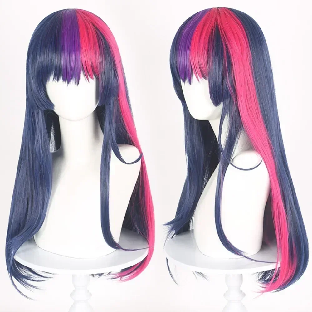 Pony Friends Twilight Sparkle Cosplay Wig Ombre Color Synthetic Long Straight Wig Cute Girl The Pony Cartoon Anime Coser Wig