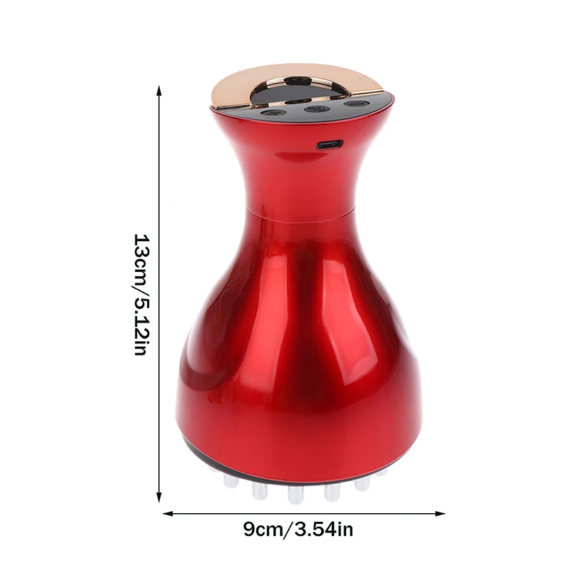 Cepillo meridiano eléctrico anticelulítico Gua Sha, masajeador corporal, vibración, microcorriente, compresa caliente, raspado, cuidado de drenaje linfático