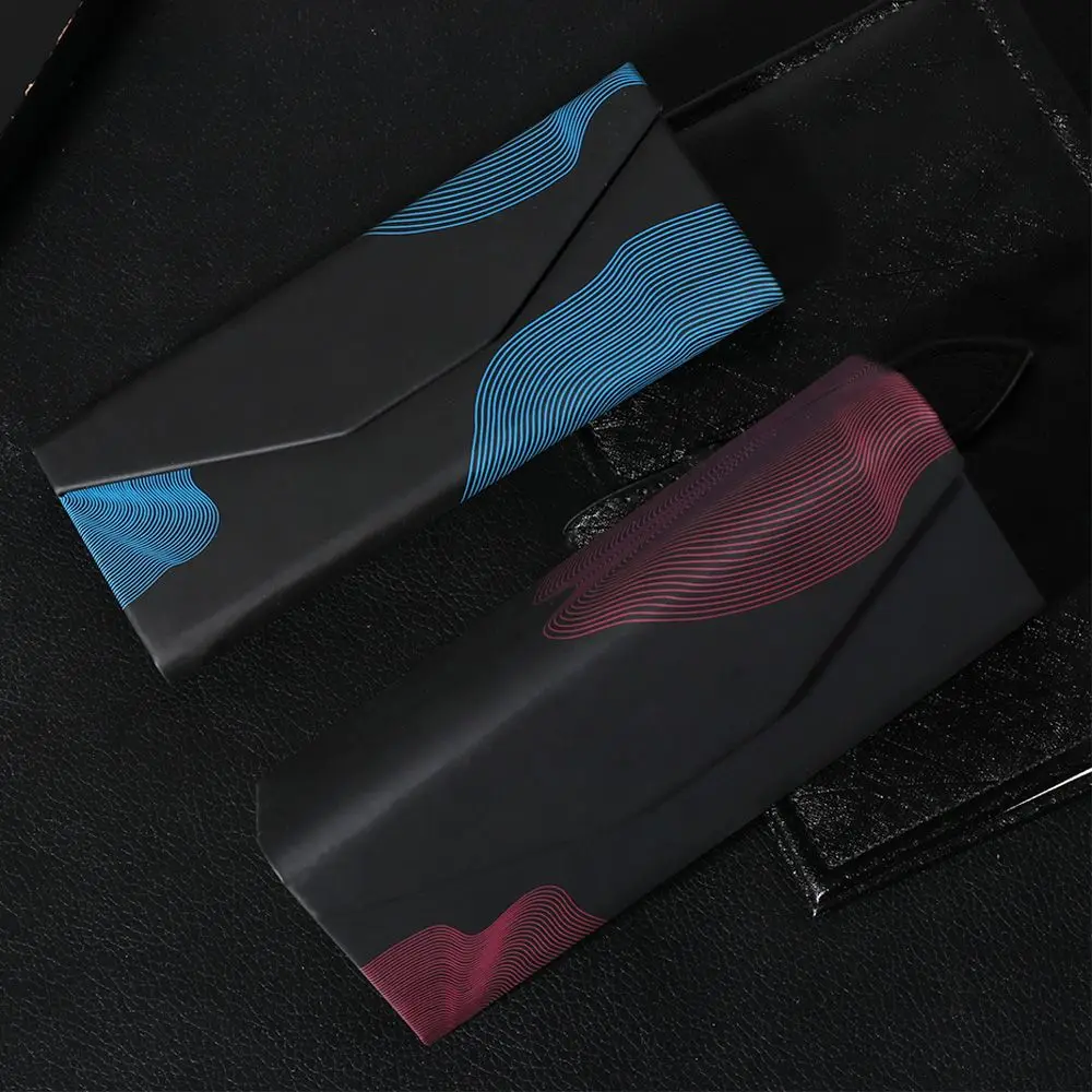 Hot Sunglasses Box Folding Waterproof Strong Magnet Eyewear Case Portable Black Business Glasses Box Eyeglasses Protective