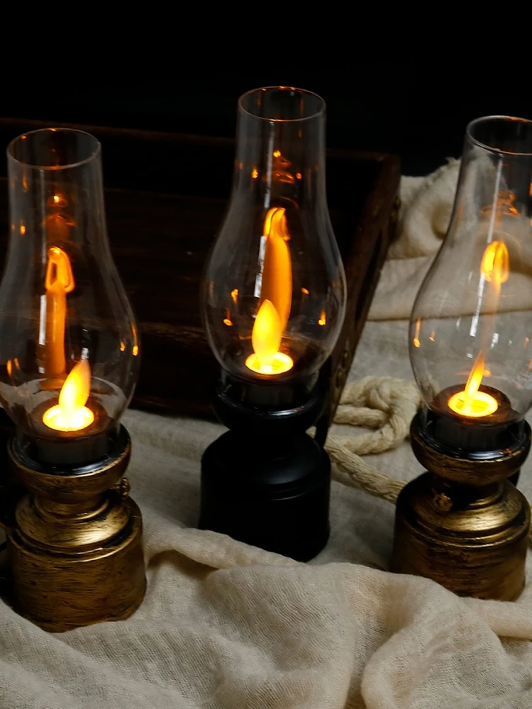 Lanterne LED suspendue au Design rétro, lanterne Vintage, à piles, décorative pour la maison, cadeaux de noël, décoration de la maison