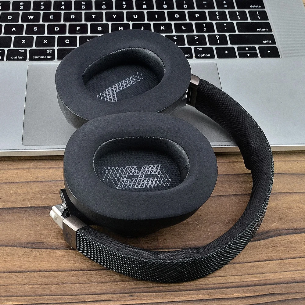 منصات سماعة الأذن ل JBL E65BTNC/Live 650BTNC/Live 770NC/Live 660NC/Duet NC استبدال وسادات الأذن غطاء للأذنين أغطية الذاكرة الناعمة