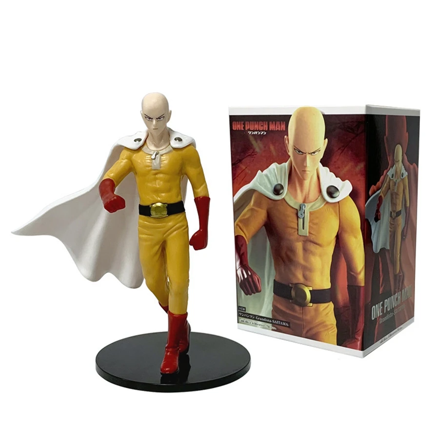 17cm One Punch Man figura de Anime capa Saitama figura de acción villano Garou estatuilla decoraciones de habitación PVC colección modelo Juguetes