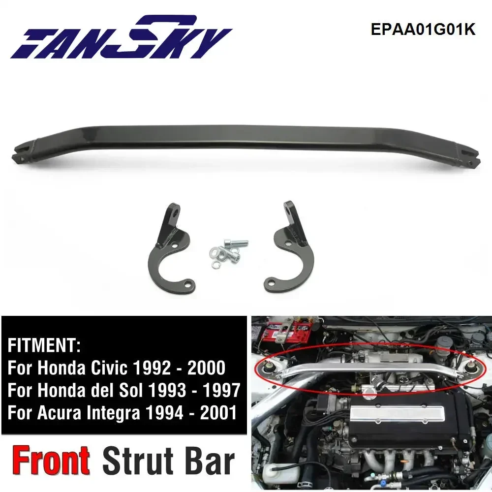 TANSKY Front Strut Tower Bar Strut Bars Sway Bars For Honda 92-00 EK EG Civic / 93-97 Del Sol / 94-01 Integra DC2 EPAA01G01K