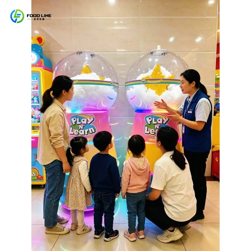 Automatic Stuffed Animal Filling Machine DIY Cotton Vending Self-Service for Kids Party and Carnival