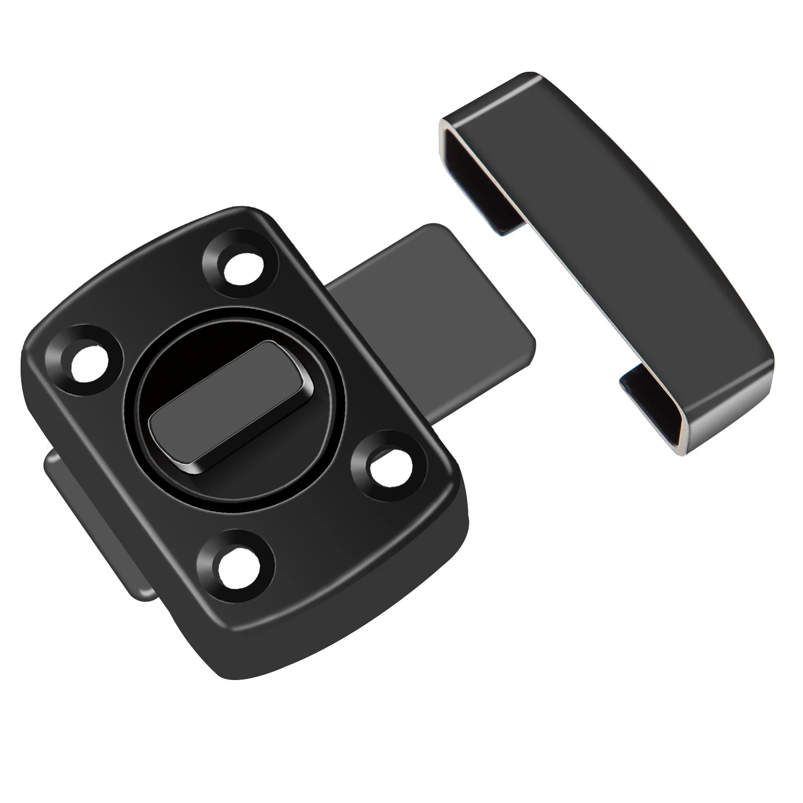 Sturdy Sliding Door Lock Safety Embedded Latch for Doors Zinc Alloy Reinforced Childproof Door Securing Mechanism