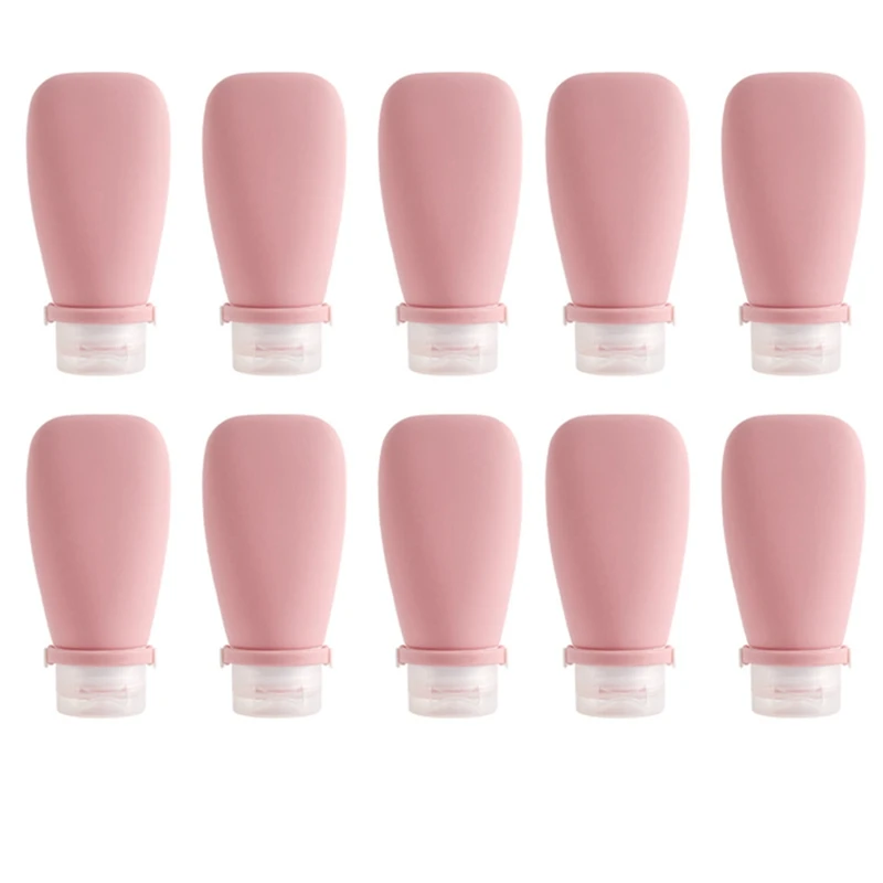 Garrafa de recarga de silicone para viagem de 90ml, gel de banho, garrafa de recarga de shampoo, garrafa vazia de recarga de aperto