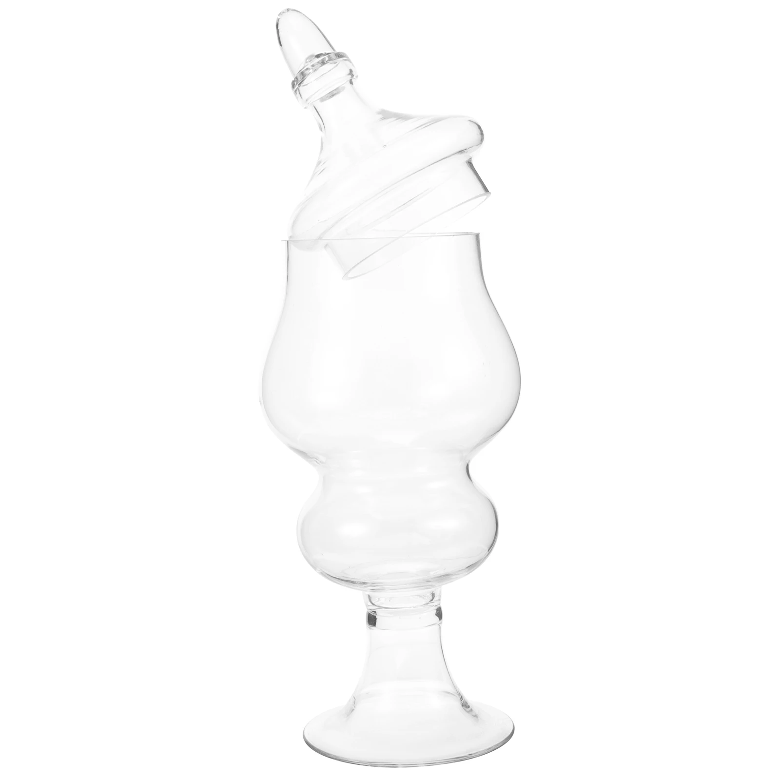 

Transparent Glass Candy Container Creative Shaped Marshmallow Jar for Wedding Birthday Party Dried Fruit Holder Decorative Candy